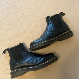Dr. Martens Black Leather Ankle Boots